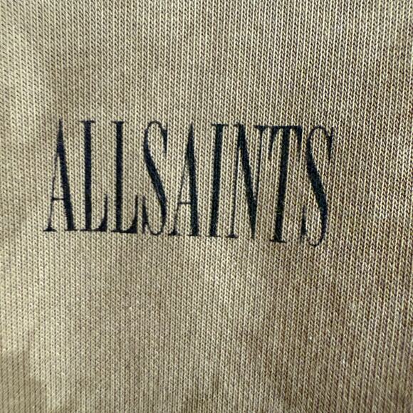 ALLSAINTS | Clay Tie Dye Spellout Logo Crewneck Sweatshirt | Medium - Picture 3 of 11